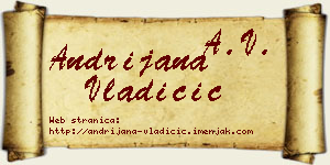 Andrijana Vladičić vizit kartica